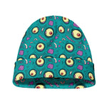 Blue Zombie Pattern Print Beanie