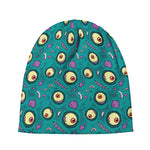 Blue Zombie Pattern Print Beanie