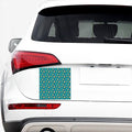Blue Zombie Pattern Print Car Sticker