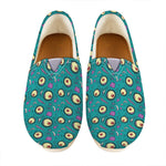 Blue Zombie Pattern Print Casual Shoes