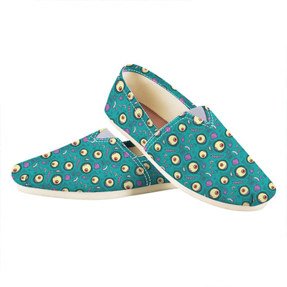 Blue Zombie Pattern Print Casual Shoes