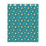 Blue Zombie Pattern Print Curtain