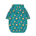 Blue Zombie Pattern Print Dog Zip Up Hoodie