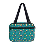 Blue Zombie Pattern Print Double Strap Bible Bag