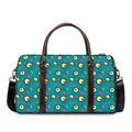 Blue Zombie Pattern Print Duffel Bag