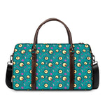 Blue Zombie Pattern Print Duffle Bag