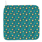 Blue Zombie Pattern Print Hand Towel
