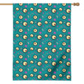 Blue Zombie Pattern Print House Flag