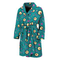 Blue Zombie Pattern Print Men's Bathrobe