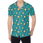 Blue Zombie Pattern Print Men's Shirt
