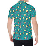 Blue Zombie Pattern Print Men's Shirt