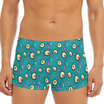 Blue Zombie Pattern Print Men's Short Boxer Briefs