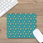 Blue Zombie Pattern Print Mouse Pad