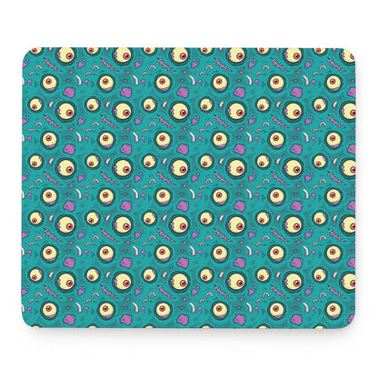 Blue Zombie Pattern Print Mouse Pad