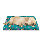 Blue Zombie Pattern Print Pet Cooling Mat Cover