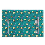 Blue Zombie Pattern Print Placemat
