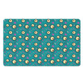 Blue Zombie Pattern Print Polyester Doormat