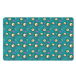 Blue Zombie Pattern Print Polyester Doormat
