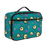 Blue Zombie Pattern Print Portable Lunch Bag