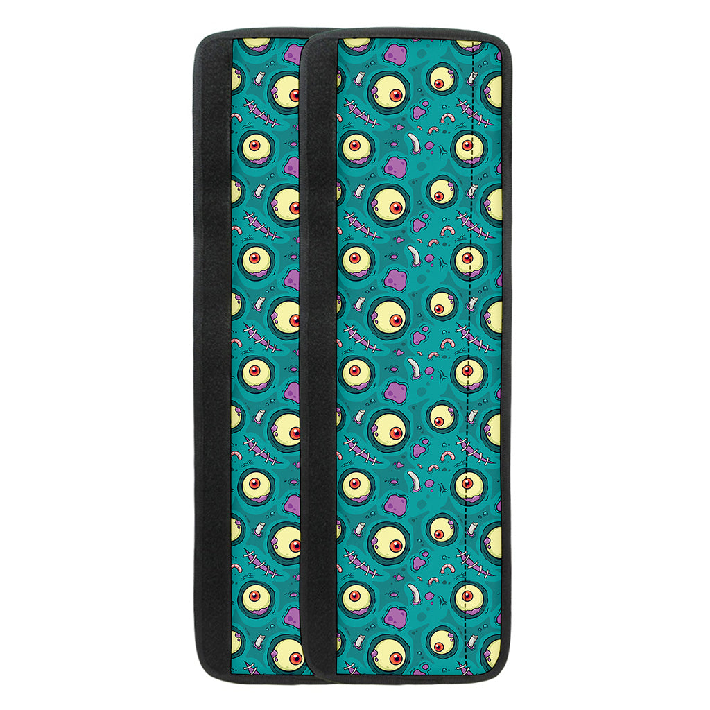 Blue Zombie Pattern Print Refrigerator Handle Covers