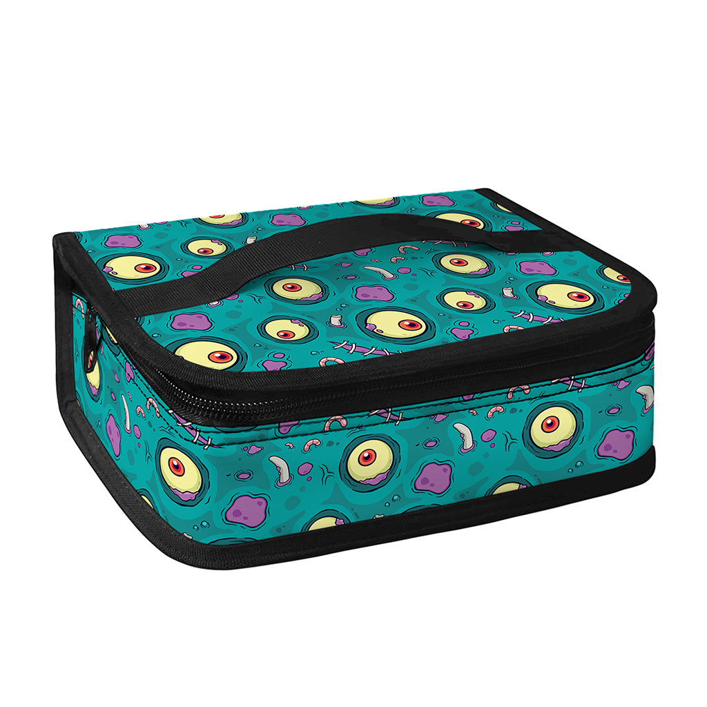 Blue Zombie Pattern Print Small Lunch Bag