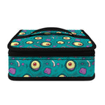 Blue Zombie Pattern Print Small Lunch Bag