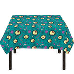 Blue Zombie Pattern Print Tablecloth