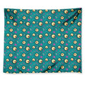 Blue Zombie Pattern Print Tapestry