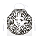 Bohemian Celestial Sun And Moon Print Adjustable Apron