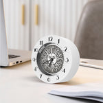 Bohemian Celestial Sun And Moon Print Alarm Clock