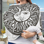 Bohemian Celestial Sun And Moon Print Baby Seat Cover