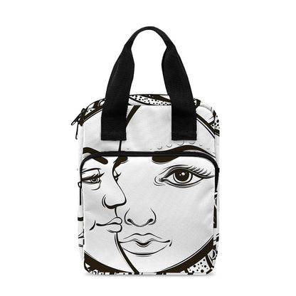 Bohemian Celestial Sun And Moon Print Bible Tote Bag