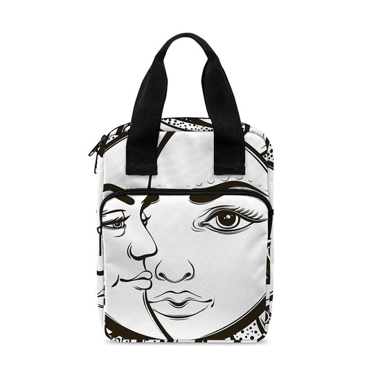 Bohemian Celestial Sun And Moon Print Bible Tote Bag