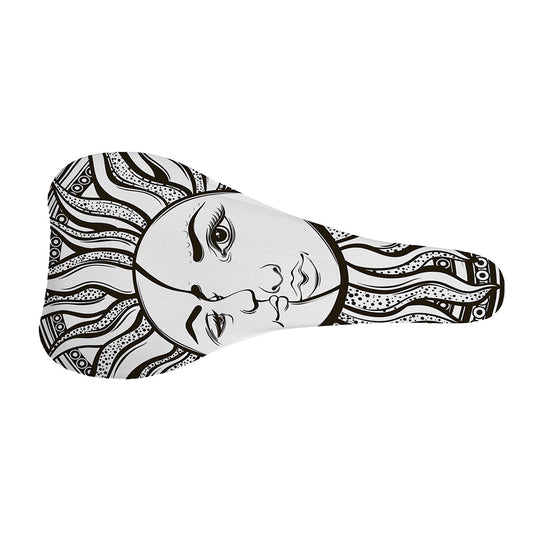 Bohemian Celestial Sun And Moon Print Bicycle Seat Cover
