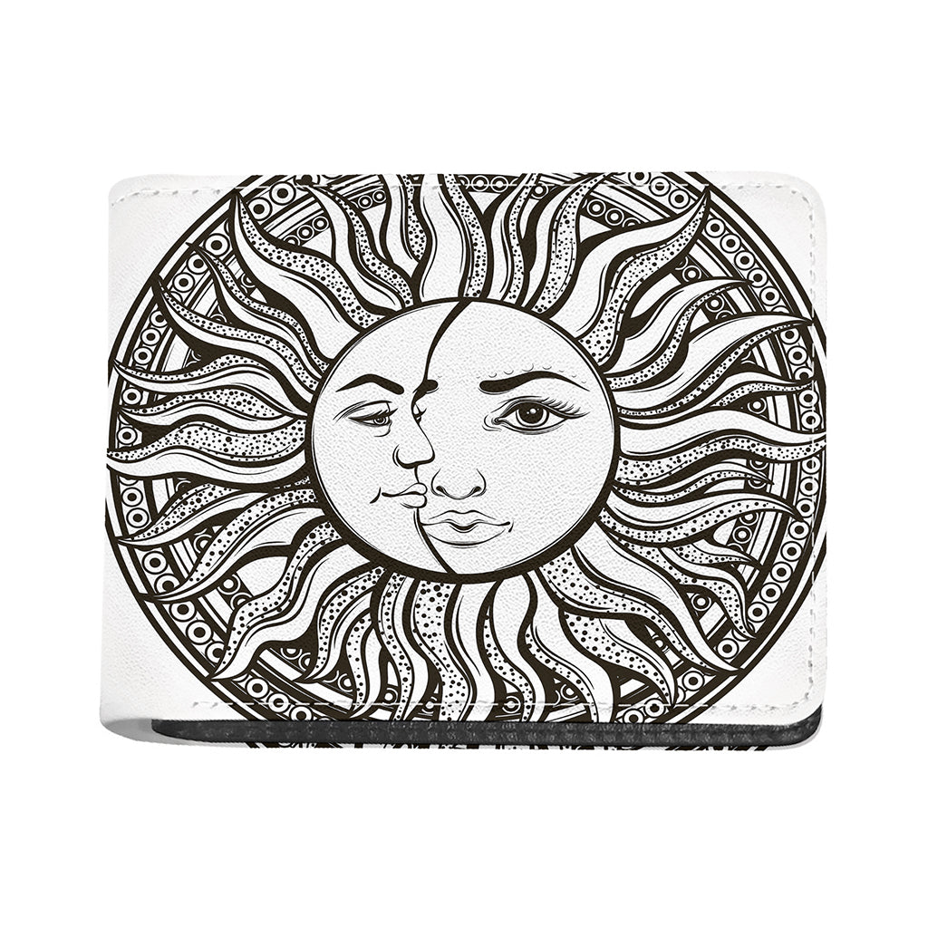 Bohemian Celestial Sun And Moon Print Bifold Wallet