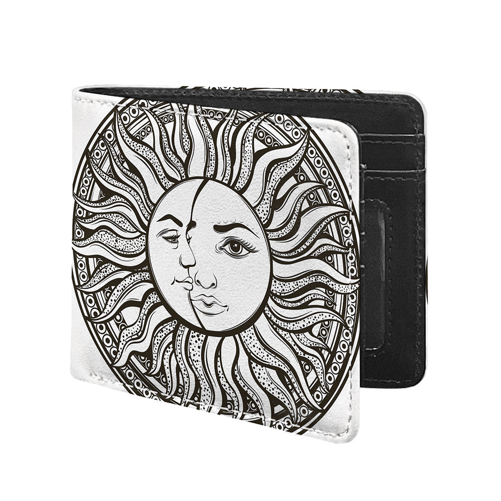 Bohemian Celestial Sun And Moon Print Bifold Wallet