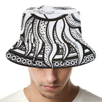 Bohemian Celestial Sun And Moon Print Bucket Hat