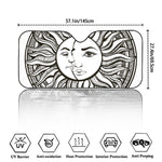 Bohemian Celestial Sun And Moon Print Car Windshield Sun Shade