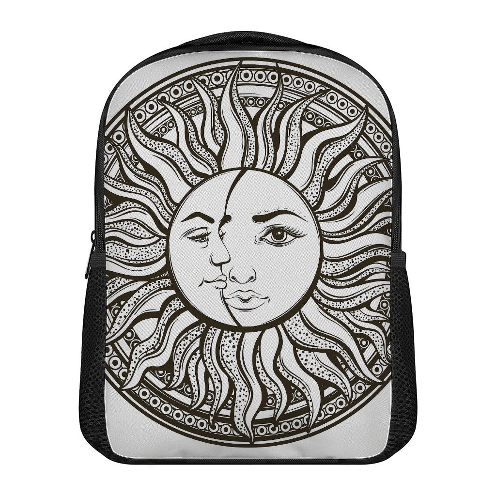Bohemian Celestial Sun And Moon Print Casual Backpack