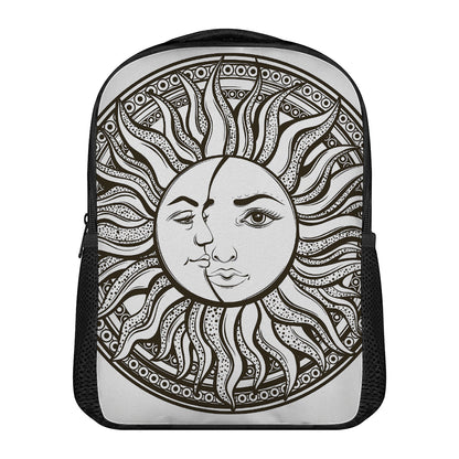 Bohemian Celestial Sun And Moon Print Casual Backpack