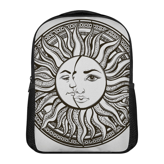 Bohemian Celestial Sun And Moon Print Casual Backpack