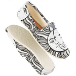 Bohemian Celestial Sun And Moon Print Casual Shoes