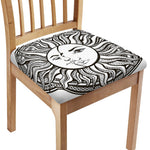 Bohemian Celestial Sun And Moon Print Chair Cushion Cover