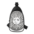 Bohemian Celestial Sun And Moon Print Sling Bag
