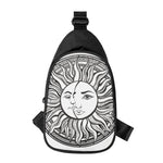 Bohemian Celestial Sun And Moon Print Chest Bag