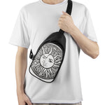 Bohemian Celestial Sun And Moon Print Chest Bag