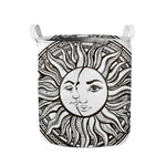 Bohemian Celestial Sun And Moon Print Collapsible Laundry Basket
