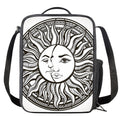 Bohemian Celestial Sun And Moon Print Crossbody Lunch Bag