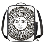 Bohemian Celestial Sun And Moon Print Crossbody Lunch Bag