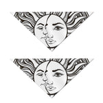 Bohemian Celestial Sun And Moon Print Dog Bandana